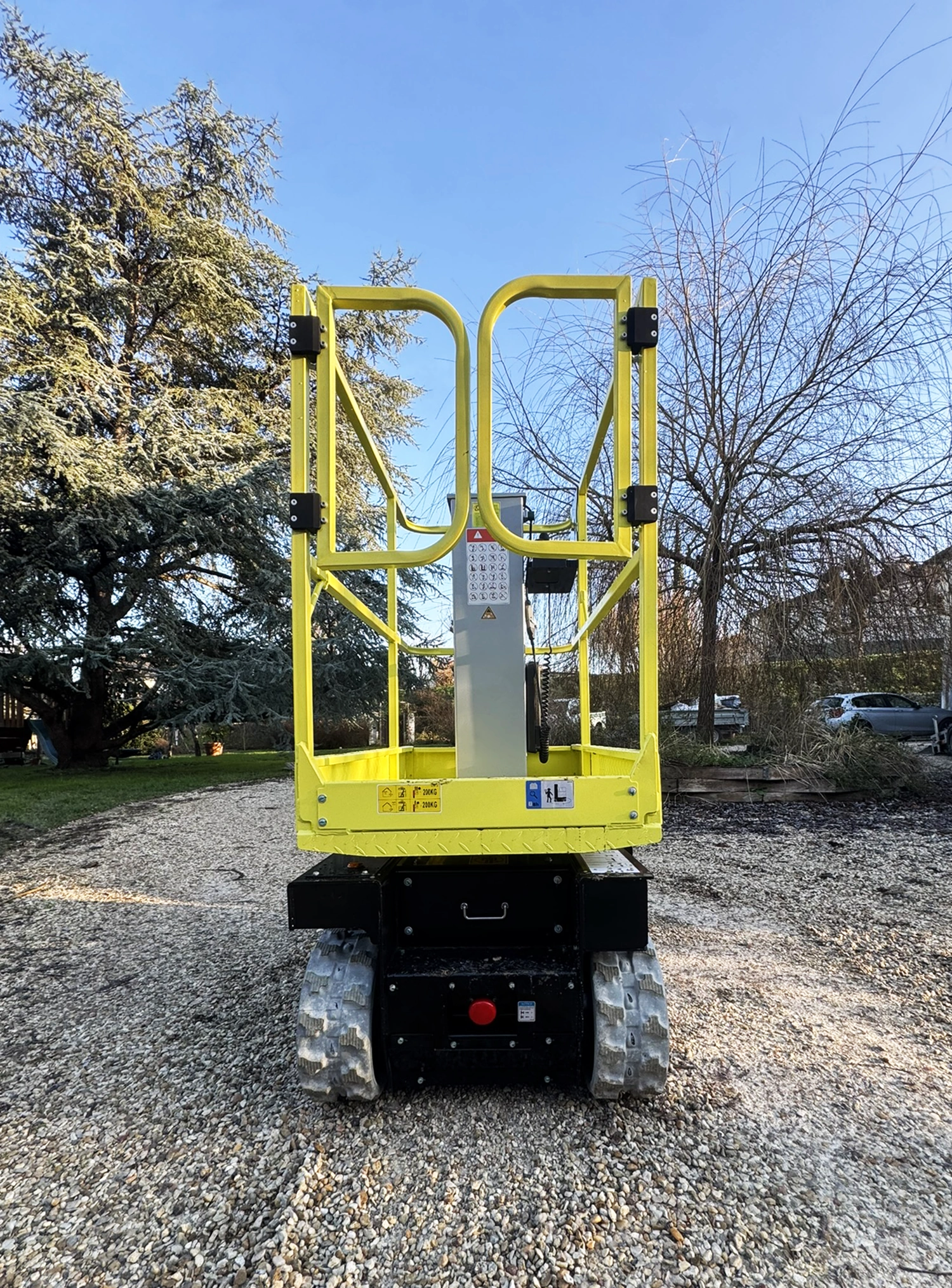 Nacelle sur chenilles professionnelle Zentrax Microlev 400 - Vue de face